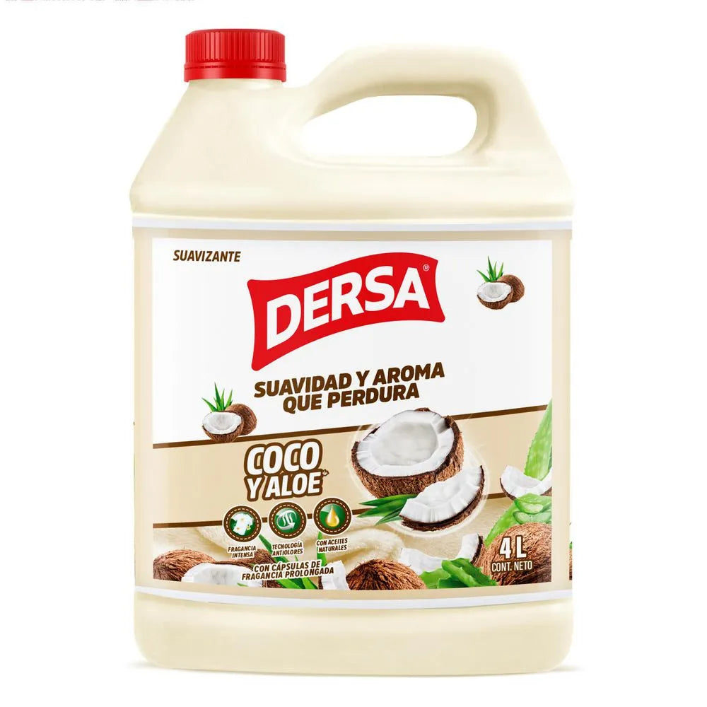Suavizante Dersa 4000 ml Coco y Aloe