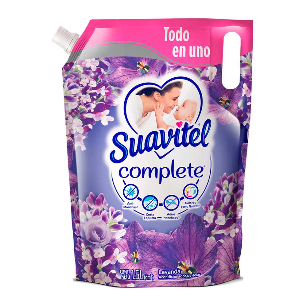 Suavizante Suavitel Complete 1500 ml Doypack Lavanda