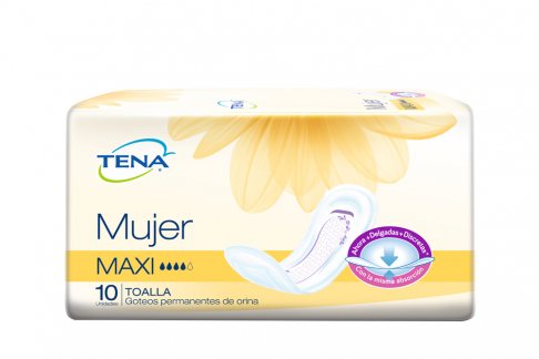 Toallas Higienicas Tena 10 Unidades Maxi