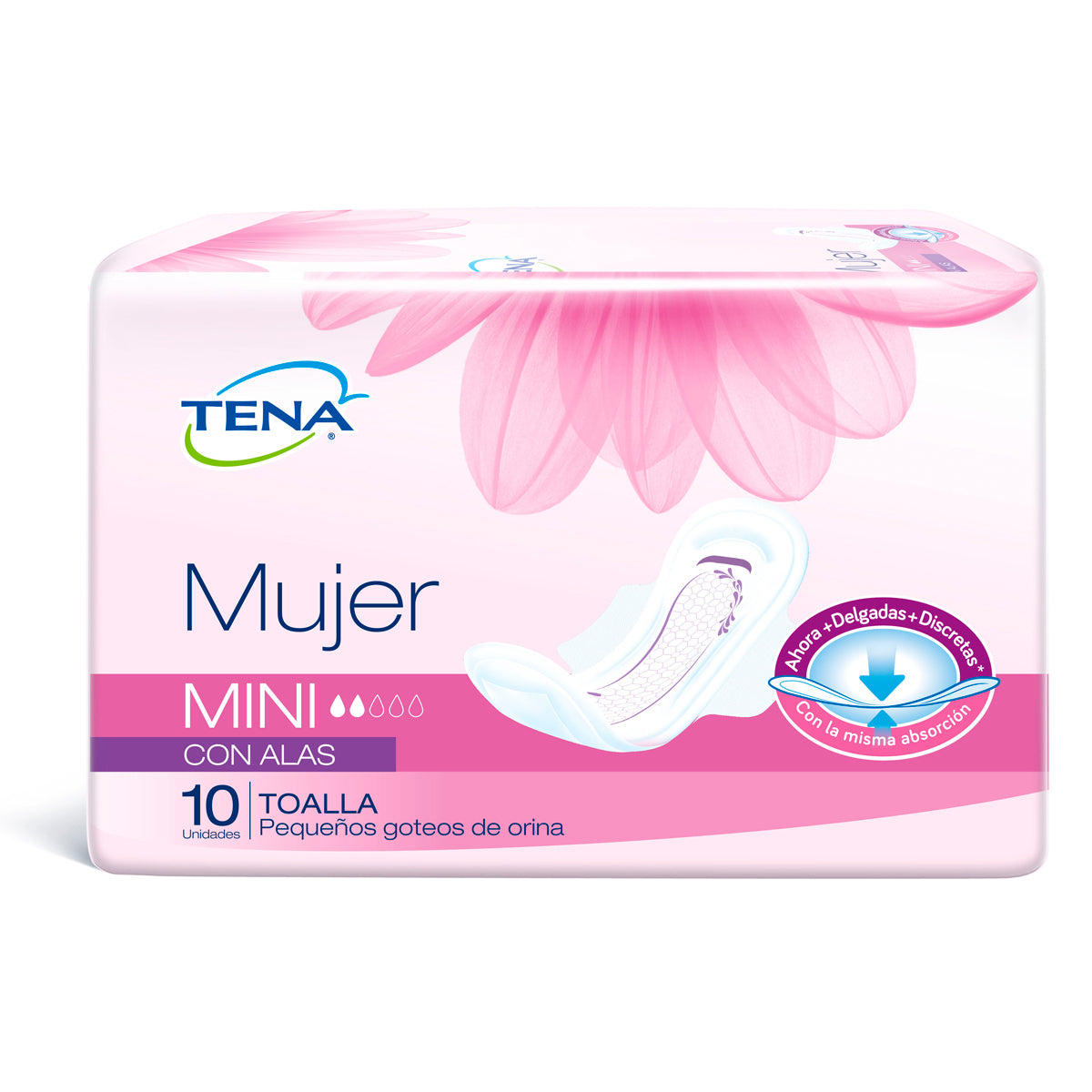 Toallas Higienicas Tena 10 Unidades Mini
