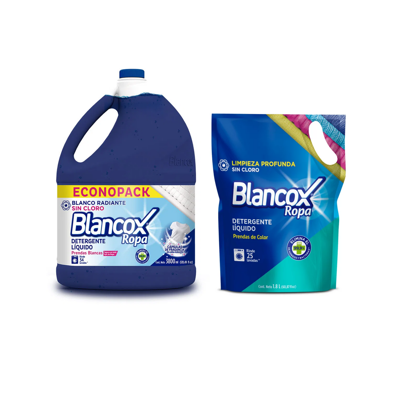 Detergente Liquido Blancox 3800 ml + 1800 ml Oferta