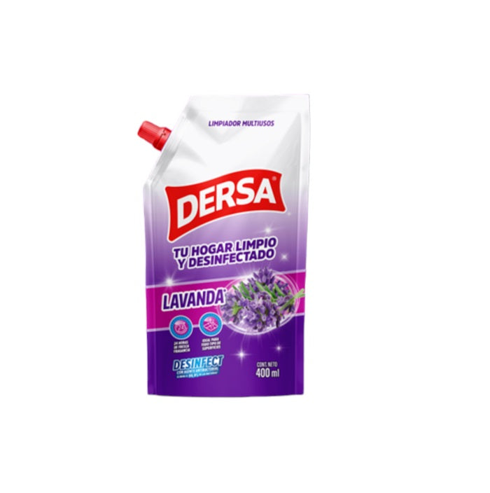 Limpiador Desinfectante Dersa 400 ml Doypack Lavanda