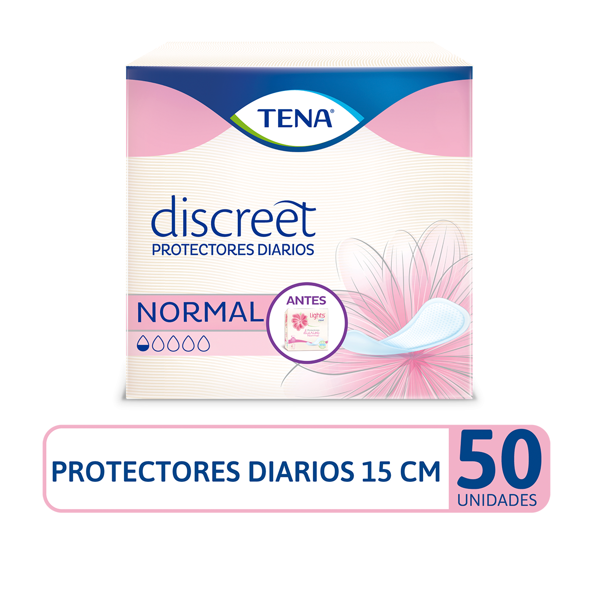 Protectores Higienicos Tena Normal 50 Unidades