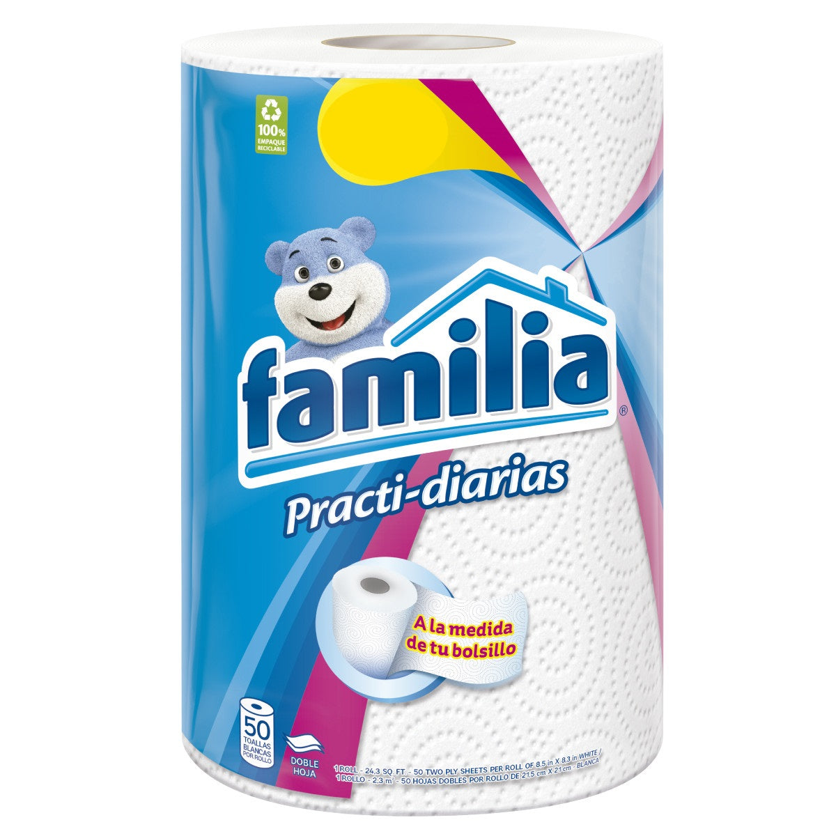 Toalla Cocina Familia Practidiarias 50 Hojas