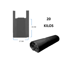 Bolsa Manija 20 kl x 100 Negra