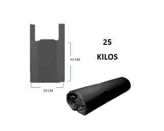 Bolsa Manija 25 kl x 100 Negra