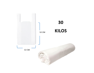 Bolsa Manija 30 kl x 100 Blanca