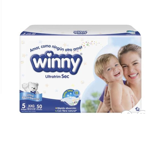 Pañal Winny Etapa 5 Ultratrim Sec 50 Unidades