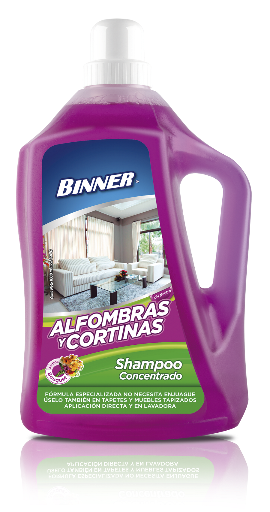 Shampoo Concentrado Binner Alfombras y Cortinas 1000 ml