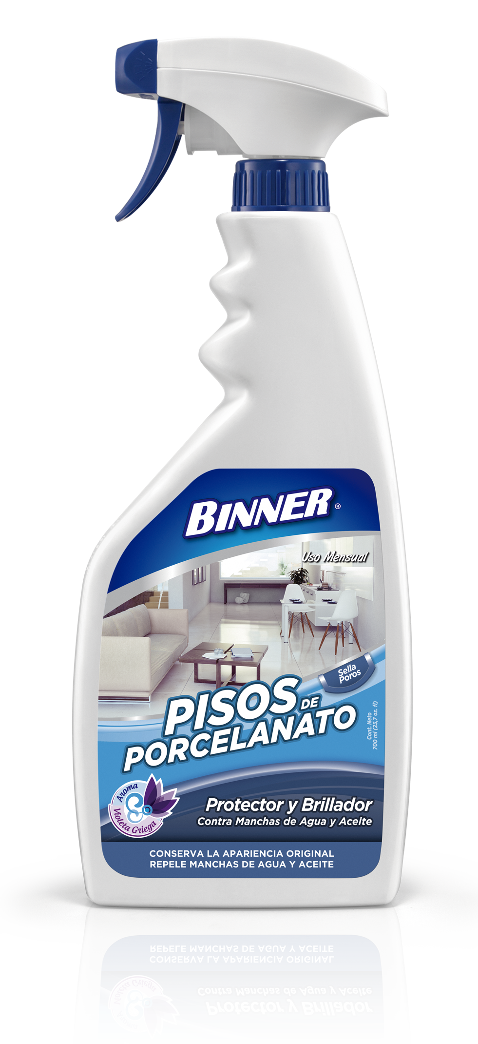 Protector y Brillador Porcelanato Binner 700 ml Spray