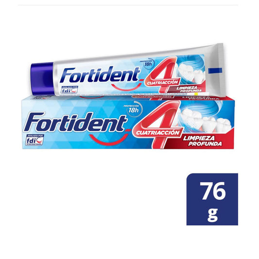 Crema Dental Fortident Limpieza Profunda 76 grs