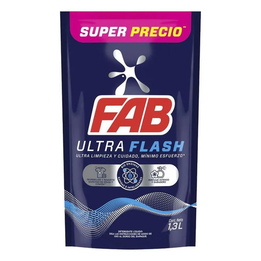 Detergente Liquido Fab 1300 ml Ultra Flash