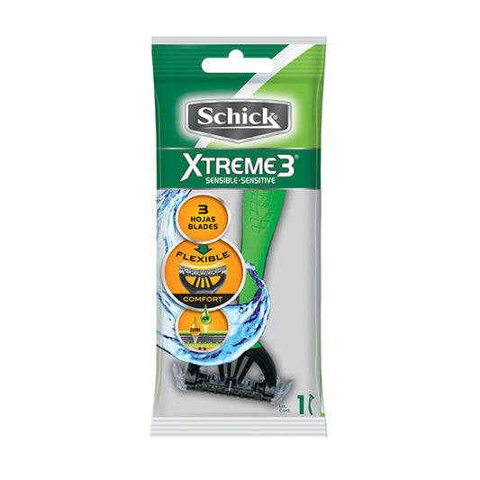 Cuchilla Afeitar Schick Extreme 3 Sensitive 3 Hojas