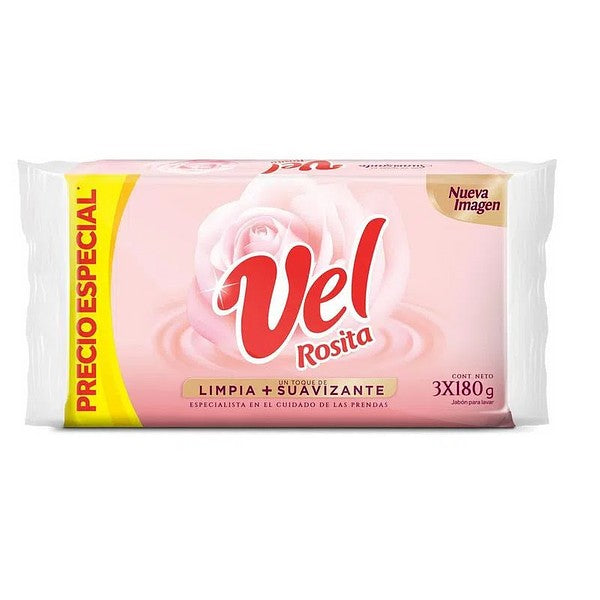 Jabon Barra Vel Rosita 180 gr 3 Unidades Oferta