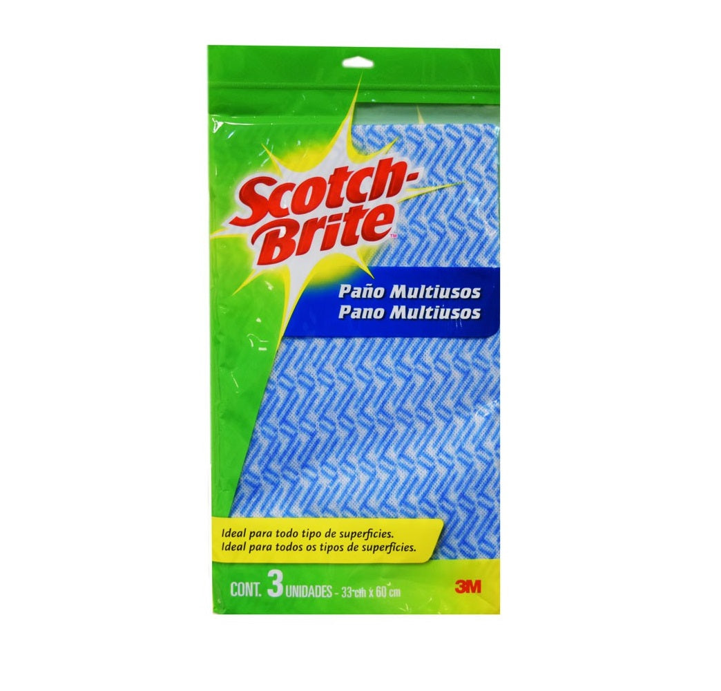 Paño Scotch Brite 3 Unidades Multiusos