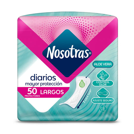 Protectores Higienicos Nosotras Largos 50 Unidades