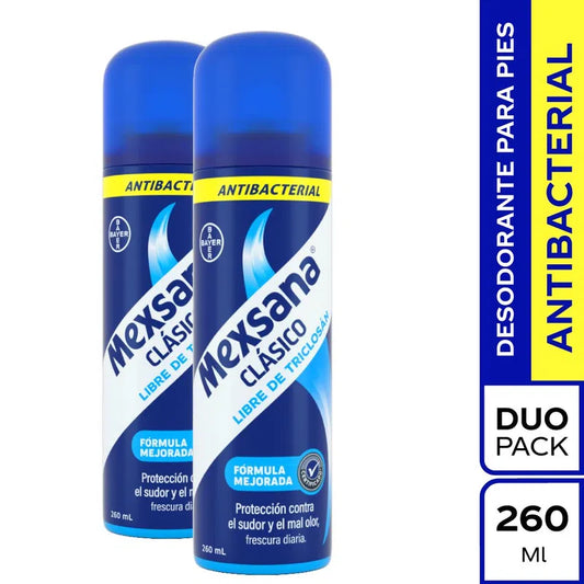 Talco Mexsana Aerosol 260 ml 2 Unidades Clasico Oferta