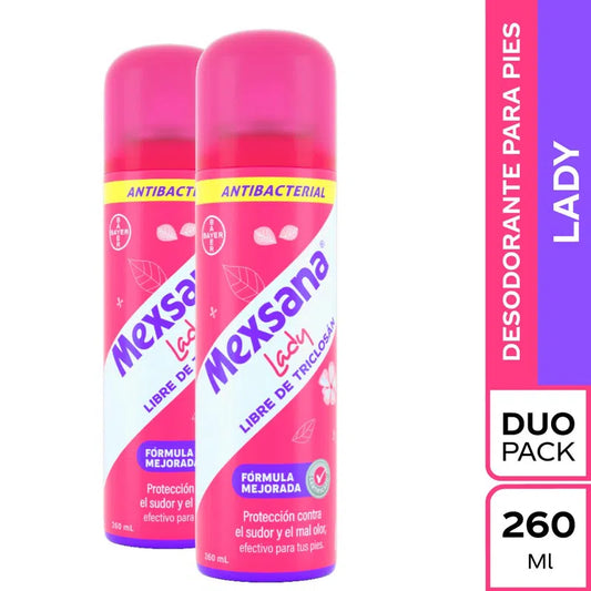 Talco Mexsana Aerosol 260 ml 2 Unidades Lady Oferta