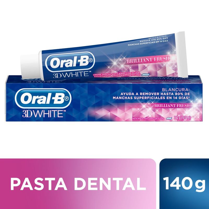 Crema Dental Oral-B 3D White Brilliant Fresh 140 gr