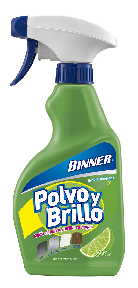 Polvo y Brillo Binner Spray 500 ml Citrus