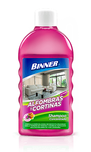 Shampoo Concentrado Binner Alfombras y Cortinas 500 ml