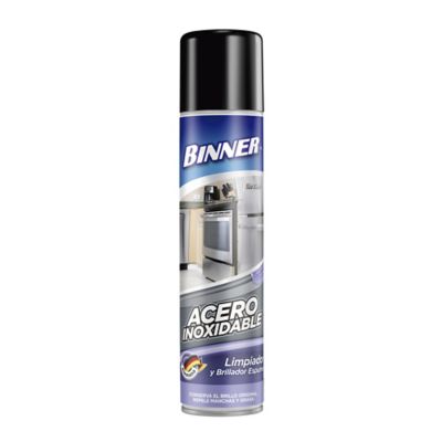 Limpiador Binner 400ml Acero Inoxidable Aerosol