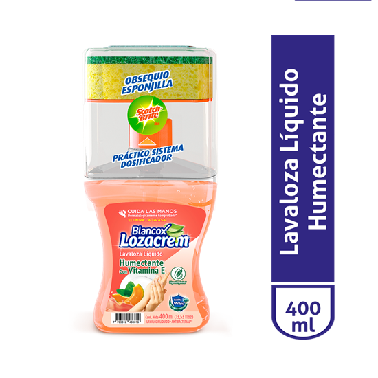 Lavaloza Liquido Blancox Lozacrem 400 ml Humectante Vitamina E