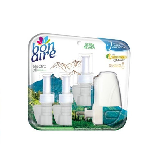 Ambientador Electrico Bonaire Sierra Nevada 3 Repuestos + Aparato Oferta