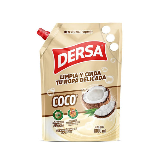 Detergente Liquido Dersa 1800 ml Coco