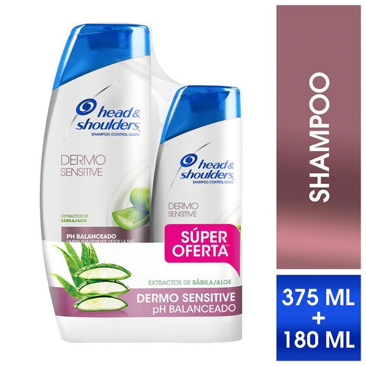 Shampoo Head And Shoulders 375 ml + 180 ml Dermo Sensitive Oferta