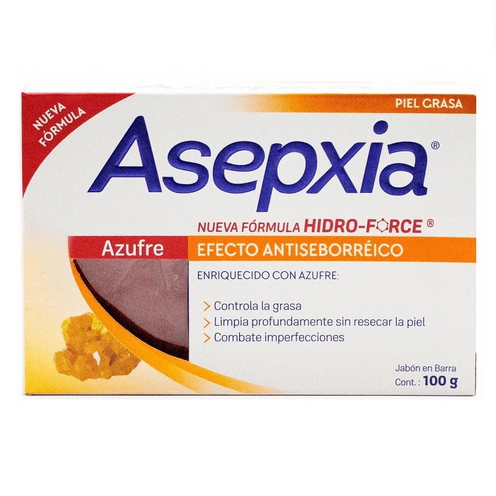 Jabon Asepxia Azufre x100gr Barra