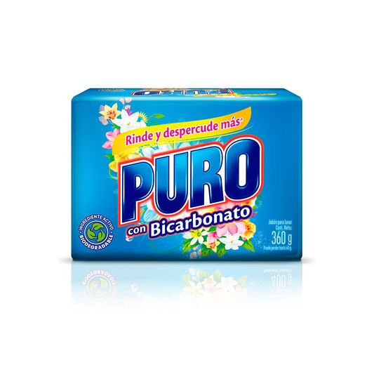 Jabon Barra Puro 360 gr Con Bicarbonato