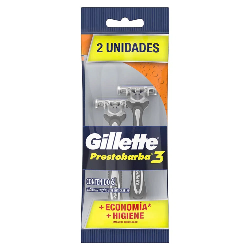 Cuchilla Gillete Prestobarba 3 2 Unidades Oferta