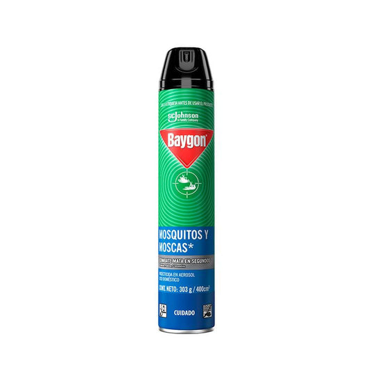 Insecticida Baygon Aerosol 400 ml Mosquitos Y Moscas