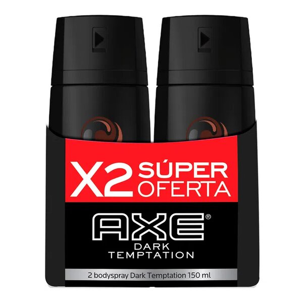 Bodyspray Axe Aerosol 150 ml 2 Unidades Dark Temptation Oferta