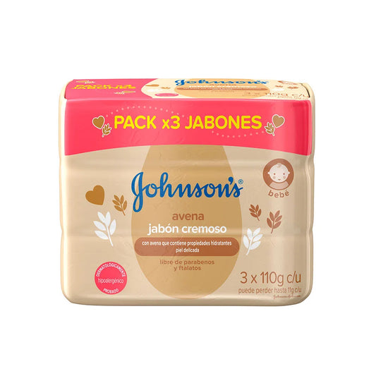 ^Jabon Jhonsons Baby 110gr x3 avena