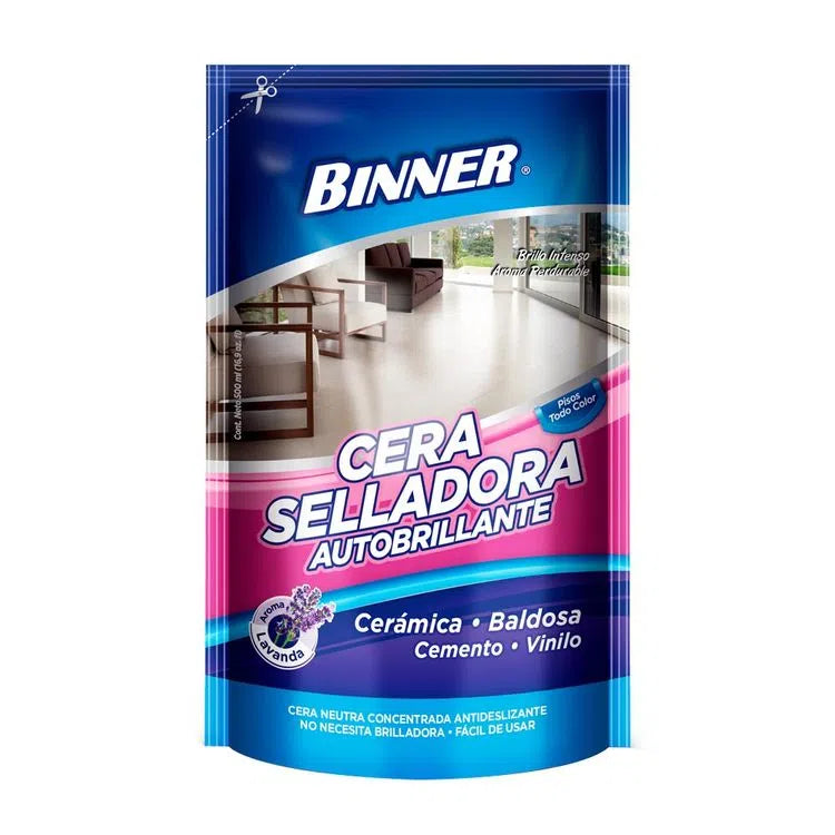 Cera Autobrillante Binner 500 ml Repuesto