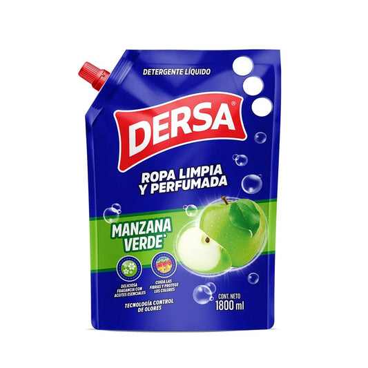 Detergente Liquido Dersa 1800 ml Manzana Verde