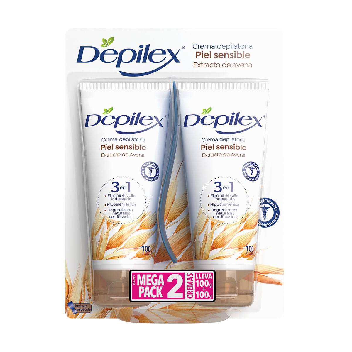 Crema Depilatoria Depilex Piel Sensible 2 Unidades Avena Oferta