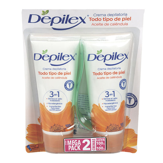 Crema Depilatoria Depilex Aceite De Calendula x2 Oferta