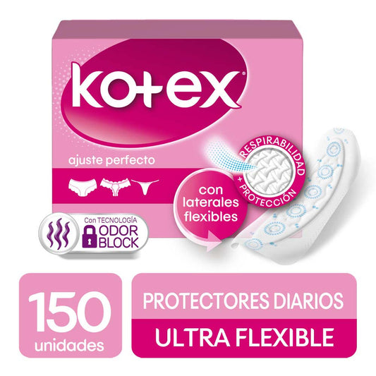 Protectores Higienicos Kotex Ultra Flexible 150 Unidades