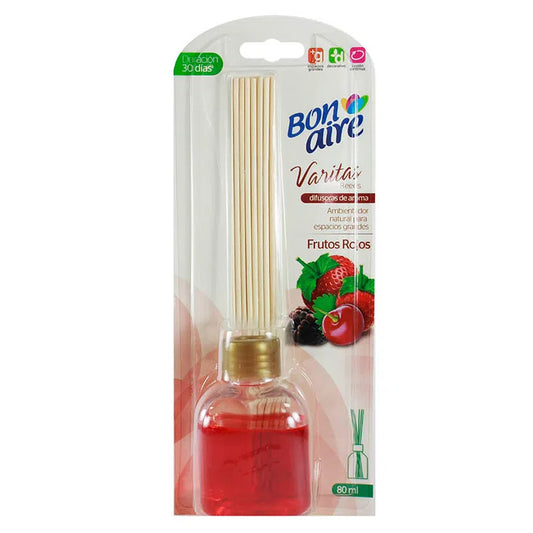 Ambientador Bonaire Varitas 80 ml Frutos Rojos