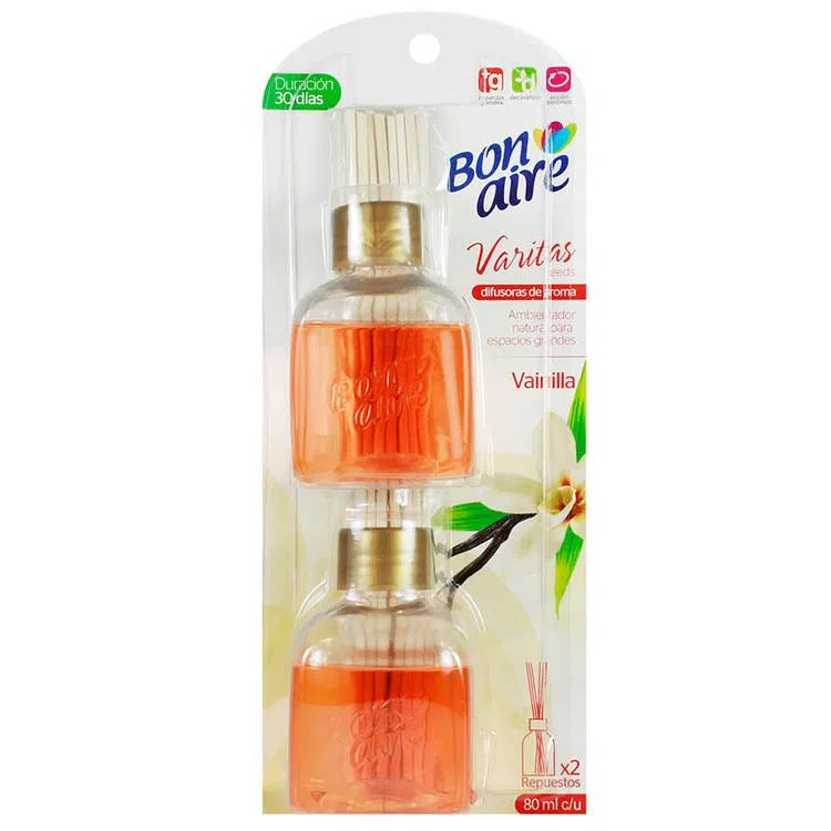 Ambientador Bonaire Varitas 80 ml Vainilla x 2 Oferta