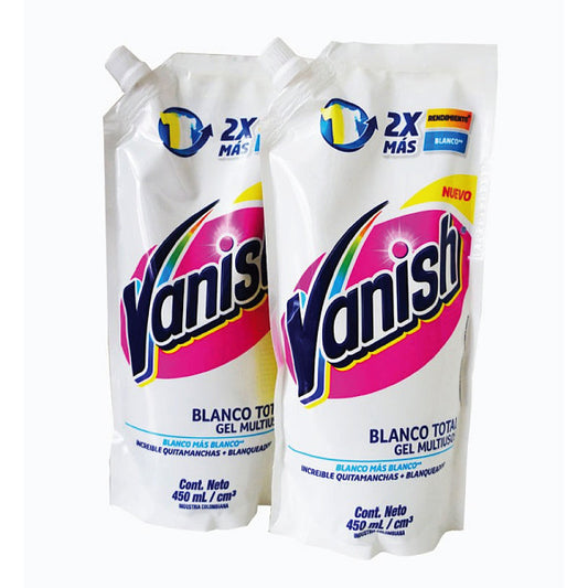 Quitamanchas Vanish Gel 450 ml Blanco 2 Unidades Doypack Oferta