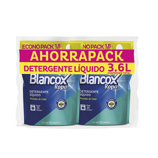 Detergente Liquido Blancox 1800 ml 2 Unidades Color Oferta