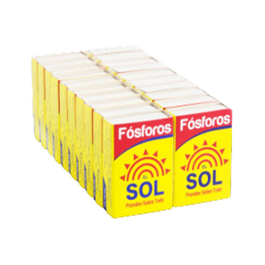 Fosforos Sol Cerilla 20 Unidades Display