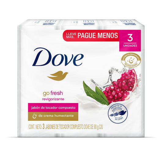 Jabon Dove 90 gr 3 Unidades Revigorizante Oferta