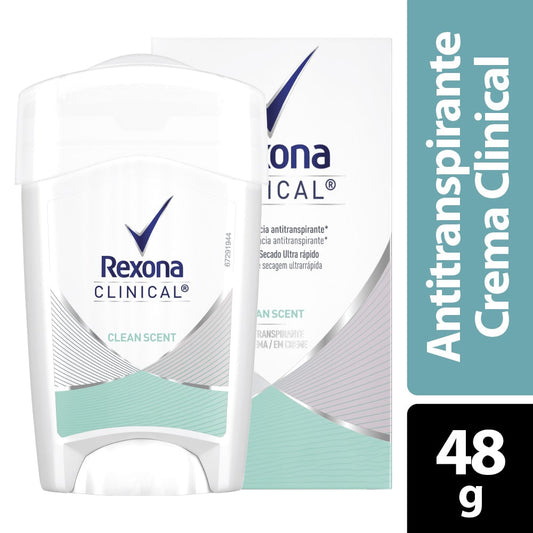 Desodorante Rexona Clinical Crema 48 gr Clean Scent