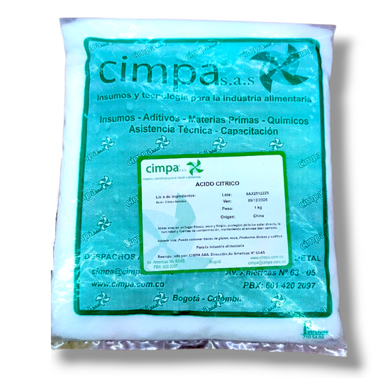 Acido Citrico Cimpa 1000 Gr