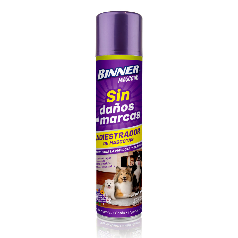 Adiestrador Mascotas Hogar Sin Daños Binner Aerosol 400 ml